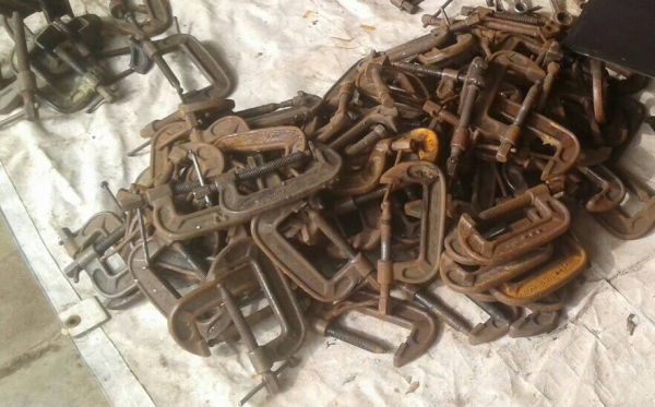 ขายเหมา แคลมป์จับชิ้นงานรูปตัว C มือสอง