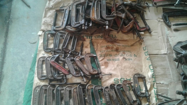 ขายเหมา แคลมป์จับชิ้นงานรูปตัว C มือสอง