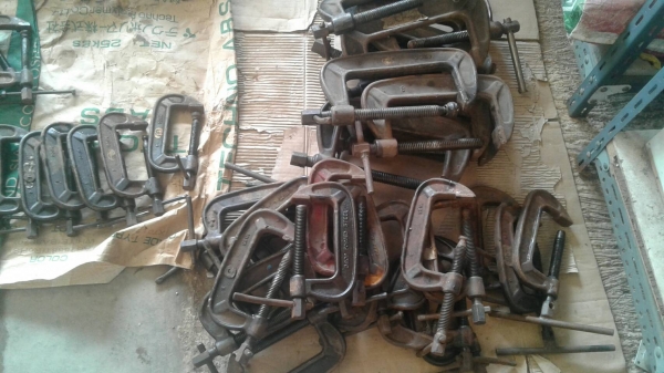 ขายเหมา แคลมป์จับชิ้นงานรูปตัว C มือสอง