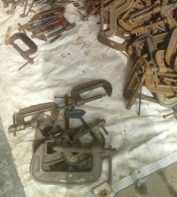 ขายเหมา แคลมป์จับชิ้นงานรูปตัว C มือสอง