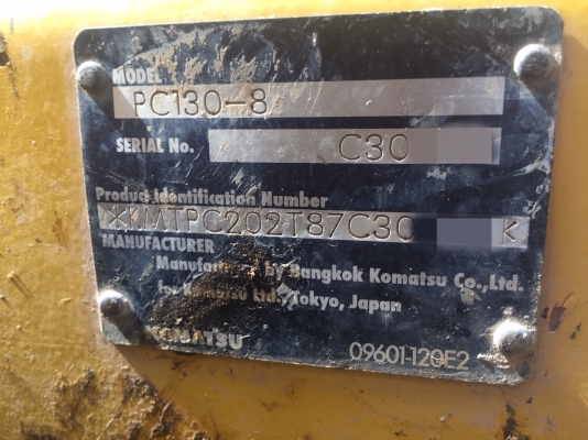 ขายรถแบคโฮ KOMATSU KMTPC202T87C PC130-8 ทำงาน 5399ชั่วโมง สนใจโทร 081-970-1072