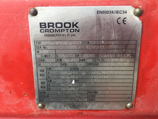 มอเตอร์132 kw 170 แรงม้าจำนวน 4 ลูกๆละ 60,000 บาท มอเตอร์132 kw 170 แรงม้าจำนวน 4 ลูกๆละ 60,000 บาท