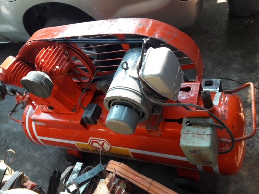 ขาย !! ปั้มลม.ยี่ห้อCY.ขนาด3แรง2สูบ.มอเตอร์.มิตซู220v.