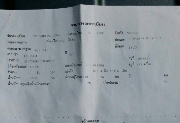 Isuzu FRR190 หัวตึกห้างแท้ปี55 ไม่มีหลังคา กะบะยาว5.5ม ีเดิมบาง ภายในสวย