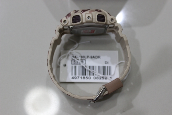 นาฬิกา CASIO Baby-G รุ่น BA-110LP-9ADR ลายเสือดาว ของแท้ สภาพใหม่มาก มีกล่องเหล็ก ส่งฟรี