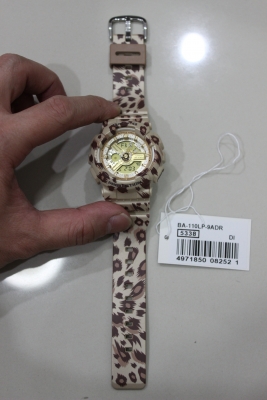 นาฬิกา CASIO Baby-G รุ่น BA-110LP-9ADR ลายเสือดาว ของแท้ สภาพใหม่มาก มีกล่องเหล็ก ส่งฟรี