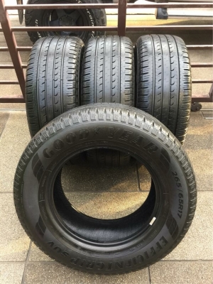 ยาง Goodyear 265 65 17 ปี16 ดอกเต็ม ไม่มีปะ เนื้อนิ่มๆ ใช้ยาว ราคาไม่แพง