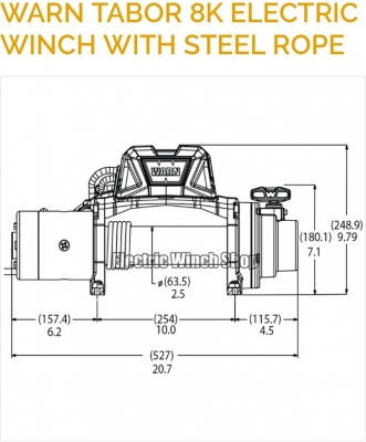 วินซ์ Warn Tabor 8K (8000ปอนด์/3.6ตัน)