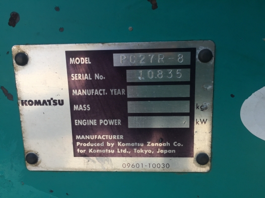 ขายรถขุดเล็กยอดนิยมโคมัสสุpc-27r8รุ่น8เท่าpc30 เก่านอกพร้อมใช้งาน