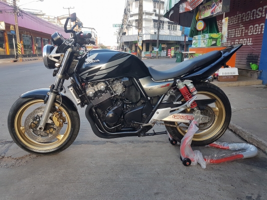 ขายแลกเทรินร์คับ HONDA CB400 TECH2 ปี2003 ท้ายแต่งเทค3 ท่อแต่ง ปั๊มบนแต่ง อินวอยส์ สรรพสามิตร ราคา 7