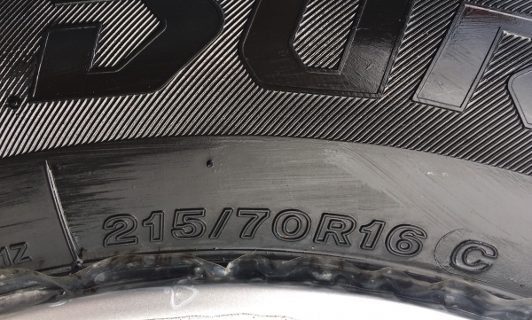 ล้อแม็กเชฟโรเลต พร้อมยาง 215-70-16 ปี17 ป้ายแดง