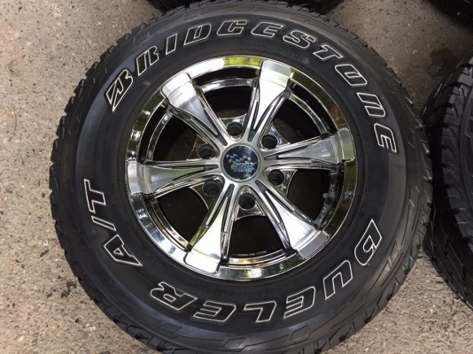 ขายล้อแม็ก SSW พร้อมยางดอก A/T #สายลุยไม่ควรพลาด ขอบ 15 4 ล้อ ราคา 8,900 บาท ขายล้อแม็ก SSW พร้อมยางดอก A/T #สายลุยไม่ควรพลาด ขอบ 15 4 ล้อ ราคา 8,900 บาท