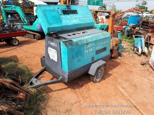 ขายตามสภาพ ถูกๆ ออกจากตู้ครับ เครื่องปั๊มลม AIRMAN PDS185S เก่าญี่ปุ่น ไม่มีเวลาซ่อม เสื้อสูบทะลุ