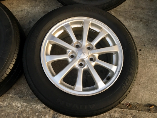 ล้อแม็ก Mitsu lancer EX ขอบ16 พร้อมยาง Yokohama 205-60-16 ปลายปี 12