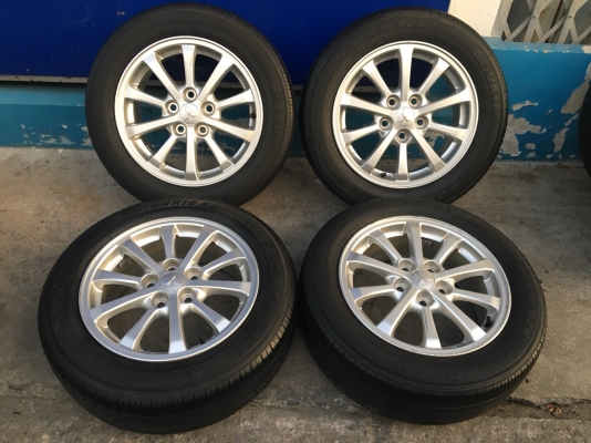 ล้อแม็ก Mitsu lancer EX ขอบ16 พร้อมยาง Yokohama 205-60-16 ปลายปี 12