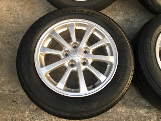 ล้อแม็ก Mitsu lancer EX ขอบ16 พร้อมยาง Yokohama 205-60-16 ปลายปี 12