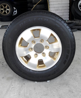 ล้อYACHIYODA 6รู  ขอบ15  พร้อมยาง215/70/15  ปี16/2 14/2  4 ล้อ