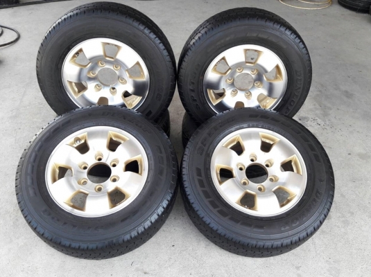 ล้อYACHIYODA 6รู  ขอบ15  พร้อมยาง215/70/15  ปี16/2 14/2  4 ล้อ