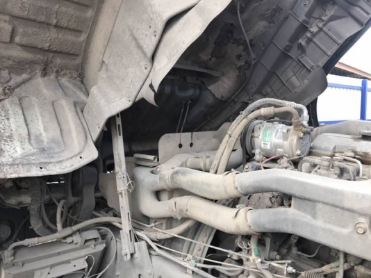 Hino mega เครื่อง 320 แรง ปี 46 แม่ลูกดัมพ์สหกิจ ลูก 3 เพลา ทะเบียนพร้อม