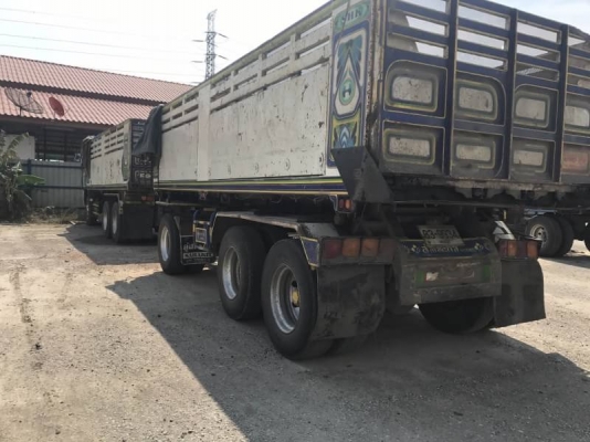 Hino mega เครื่อง 320 แรง ปี 46 แม่ลูกดัมพ์สหกิจ ลูก 3 เพลา ทะเบียนพร้อม