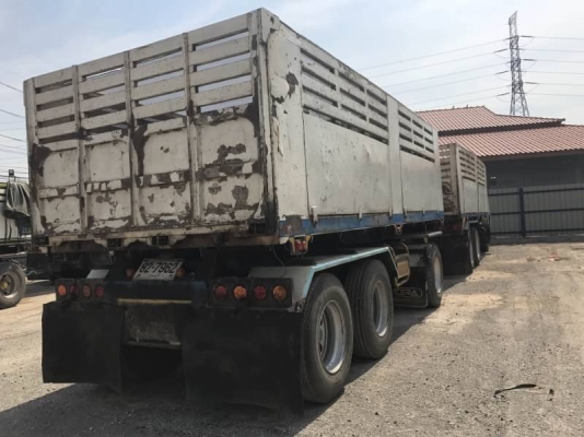 Hino FM1J สมอเงิน วางเครื่อง P11-320 แรง ปี 44 แม่ลูกดัมพ์ ลูก 3 เพลายัด ทะเบียนพร้อม