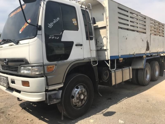 Hino FM1J สมอเงิน วางเครื่อง P11-320 แรง ปี 44 แม่ลูกดัมพ์ ลูก 3 เพลายัด ทะเบียนพร้อม