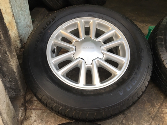 ล้อแม็ก ISUZU All New D-Max ขอบ 16 พร้อมยาง Dunlop 215-70-16 ปี 14 ดอกเต็มๆทุกเส้น