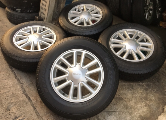 ล้อแม็ก ISUZU All New D-Max ขอบ 16 พร้อมยาง Dunlop 215-70-16 ปี 14 ดอกเต็มๆทุกเส้น