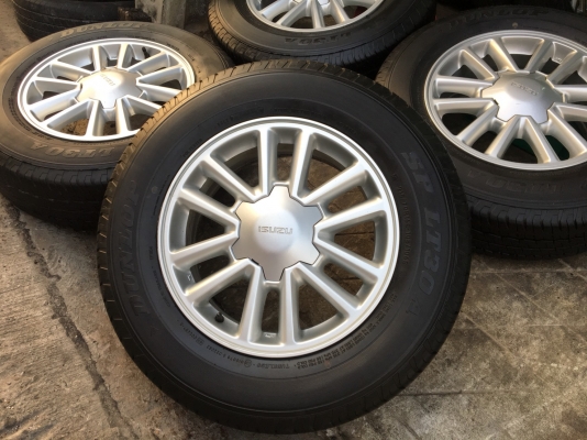 ล้อแม็ก ISUZU All New D-Max ขอบ 16 พร้อมยาง Dunlop 215-70-16 ปี 14 ดอกเต็มๆทุกเส้น