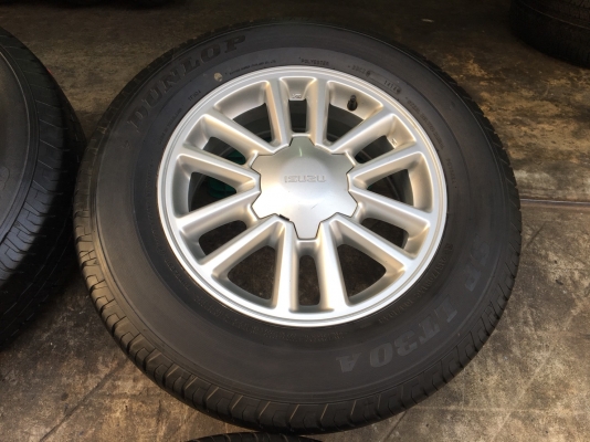 ล้อแม็ก ISUZU All New D-Max ขอบ 16 พร้อมยาง Dunlop 215-70-16 ปี 14 ดอกเต็มๆทุกเส้น