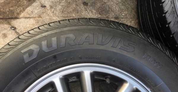 ล้อแม็ก ISUZU All New D-Max ขอบ 16 สีเทาดำ พร้อมยาง Bridgestone 215-70-16 ปี 15