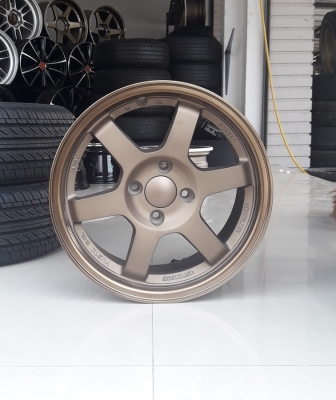 ล้อใหม่TE37 ขอบ15  4รู100 พร้อมยางใหม่ ปี17  4 ล้อ