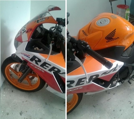 ขายถูกและมีแถม!! ฮอนด้า ซีบีอาร์300อาร์ ลาย REPSOL/ตัวท็อป เบล็คABS เจ้าของขายเอง สภาพใหม่เอี่ยม!!