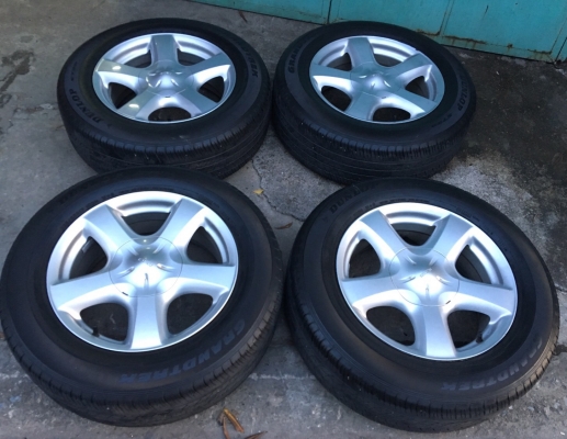 ล้อแม็ก ISUZU V-CROSS ขอบ 17 พร้อมยาง Dunlop 225-65-17 ปลายปี 14