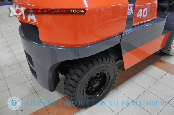 ขายรถโฟล์คลิฟท์มือสอง TOYOTA รุ่น 6FG40-10090 นำเข้าจากประเทศญี่ปุ่น 100\% ไม่เคยใช้งานในไทย ขายรถโฟล์คลิฟท์มือสอง TOYOTA รุ่น 6FG40-10090 นำเข้าจากประเทศญี่ปุ่น 100\% ไม่เคยใช้งานในไทย