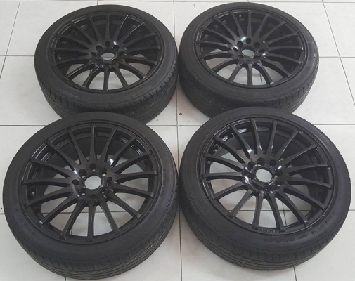 แม็กขอบ17 มือ2 มีหลายชุดพร้อมยางถูก