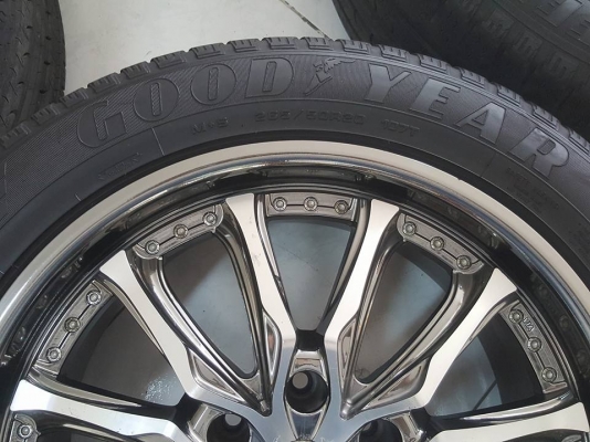 แม็กมือ2 ขอบ20 6รู สีแบรคโคม ยางgoodyear ปี15ใหม่ๆ