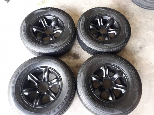 ขายแม็กพร้อมยาง IZUZU เล็บเหยี่ยว แท้ 100\% กว้าง 7" ทำสีมาอย่างเดียวยางปี2015