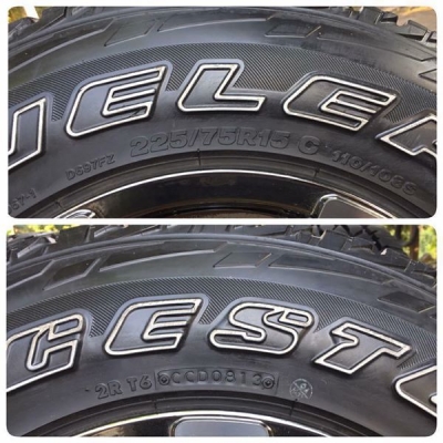 ขายยาง Bridgestone ดอก A/T ขอบ 15 4 เส้น ราคา 5,800 บาท #สายลุยไม่ควรพลาดจ้า