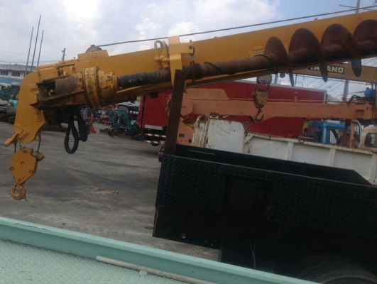 ขายรถ6ล้อ สว่านเจาะ HINO 195 เครนAichi D706 7ตัน เล่มทะเบียน เก่านอกพร้อมใช้งานครับ