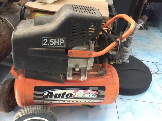 ขายปั้มลมโรตารี่ AUTOMAC 25ลิตร มือสองครับ