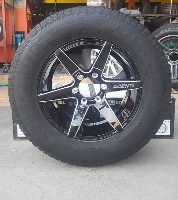 ล้อใหม่ DCENTI ขอบ17 6รู139 พร้อมยางเปอร์เช็น 4 ล้อ