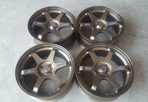 ล้อมือ2 TE37 ขอบ17 4รู100 กว้าง 7.5  4 ล้อ