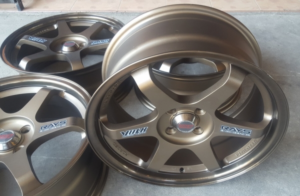 ล้อมือ2 TE37 ขอบ17 4รู100 กว้าง 7.5  4 ล้อ