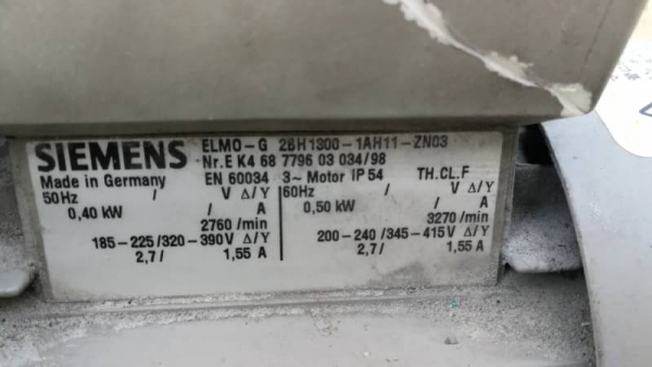 1,900 บ.โทร 083-2000058 LINE ID: line832923 ริงโบลเวอร์ยี่ห้อ SIEMENS ขนาด 500 W. ต่อใช้ไฟได้ 220 - 