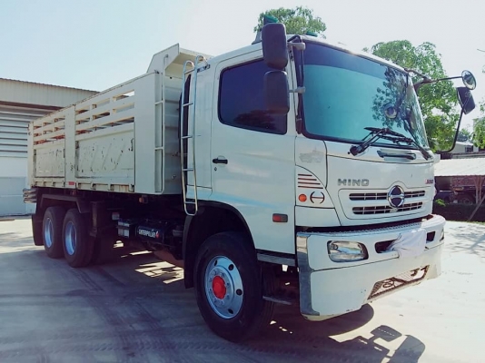 Hino 344 แรง ปี 53 แม่เดี่ยวกระบะดัมพ์สามมิตร เบรคน้ำมัน มีระบบลากพ่วง ยางดี พร้อมใช้งาน ทะเบียนพร้อม