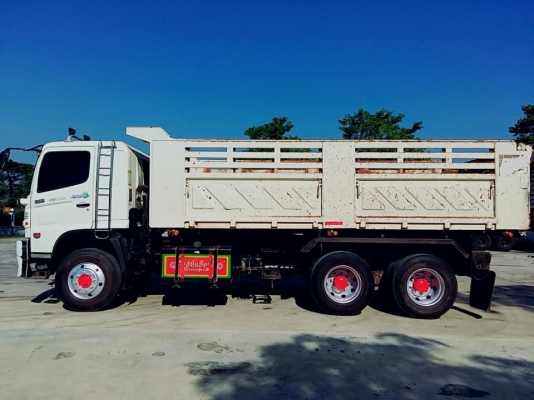 Hino 344 แรง ปี 53 แม่เดี่ยวกระบะดัมพ์สามมิตร เบรคน้ำมัน มีระบบลากพ่วง ยางดี พร้อมใช้งาน ทะเบียนพร้อม
