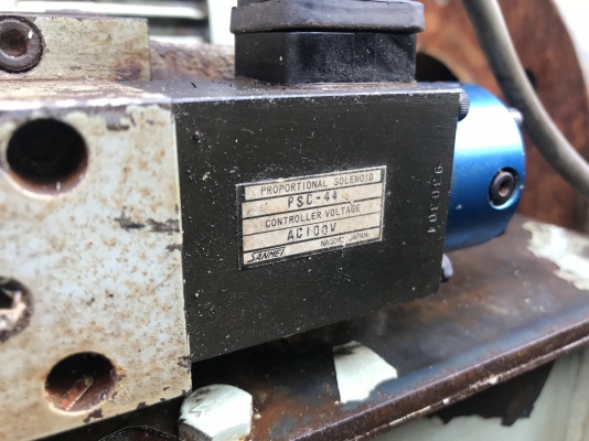 ขายชุดปั้มน้ำมันไฮโดรลิค Koshin-racine 1HP. 220V 3สาย made in Japan พร้อมชุดวาล์วคอนโทรล 100vac สภาพสวยเดิมๆ พร้อมใช้งาน