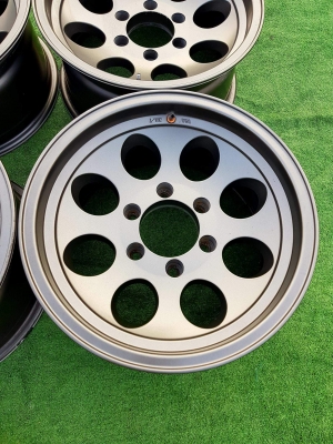 ขายล้อหยดน้ำ ขอบ 16 กว้าง 8" ออฟลบ 10 สีเทากัลสวยๆ