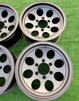 ขายล้อหยดน้ำ ขอบ 16 กว้าง 8" ออฟลบ 10 สีเทากัลสวยๆ